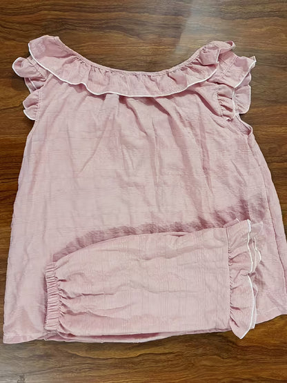Women's Pajamas Set with Chest Pad, Summer Sweet Girly Camisole And Short Shorts Outfit