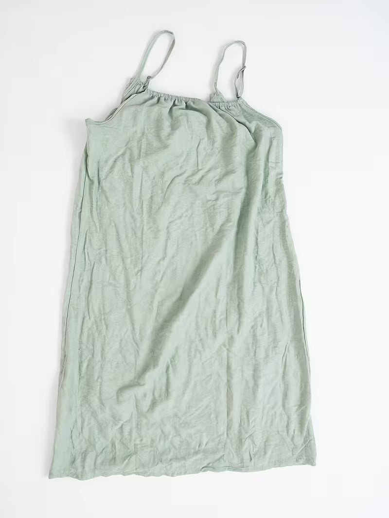 Lucky Star - Women's Sweet And Lovely Small Fresh Suspender Nightdress with Chest Pad